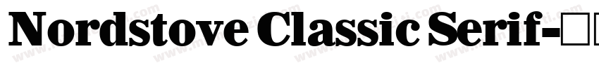 Nordstove Classic Serif字体转换